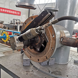 field machining for pipeline