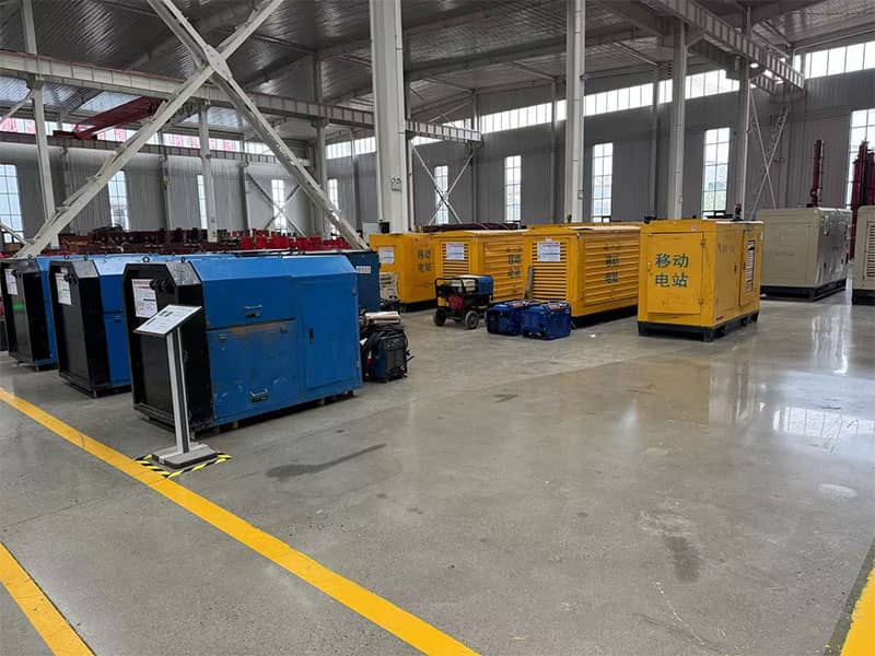 Industrial power generators for reliable on-site energy during pipeline projects.