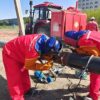 A certified welder executing a high-integrity weld on the 1.6 MPa natural gas pipeline, showcasing our pipeline engineering services expertise.
