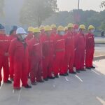 Professional project planning and safety setup for the Taixing DN400 pipeline relocation, showcasing our commitment to zero-incident hot tapping and plugging services.