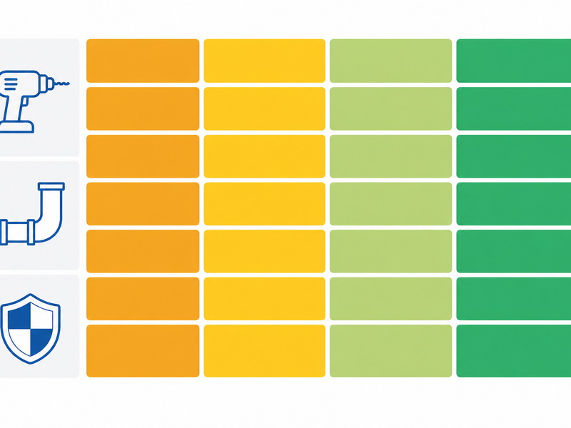 Owner-level HDD risk register showing cause, early indicator, mitigation and residual risk for each risk family