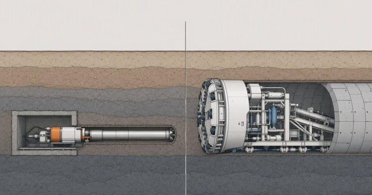 Microtunneling versus conventional tunneling comparison overview