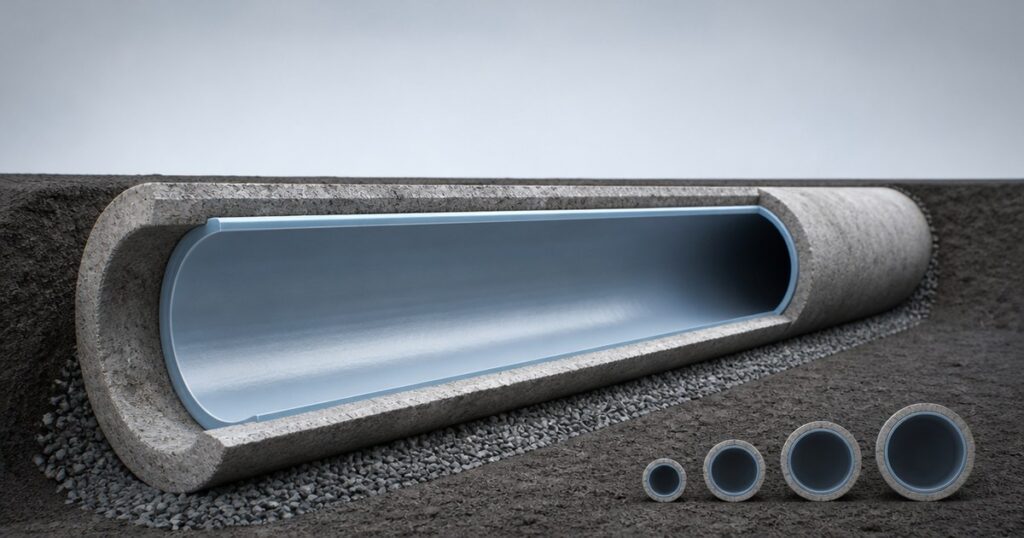 Cured-in-place pipe lining: a resin-impregnated tube cured inside an existing sewer pipe