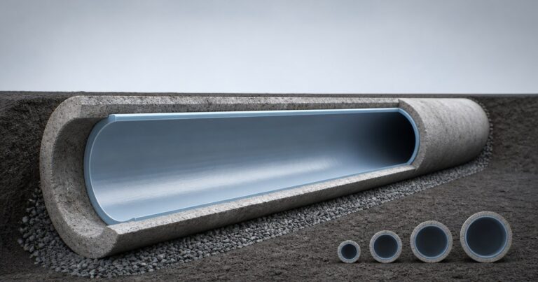 Cured-in-place pipe lining: a resin-impregnated tube cured inside an existing sewer pipe